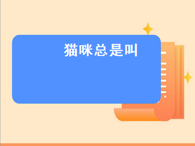 猫咪总是叫（猫咪总是叫是什么原因）