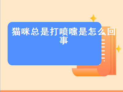 猫咪总是打喷嚏是怎么回事（猫咪总是打喷嚏是怎么回事儿）