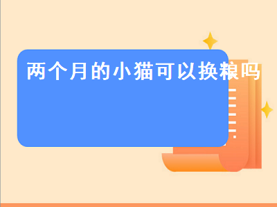 两个月的小猫可以换粮吗（两个月的小猫可以换粮吗）