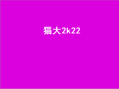 猫大2k22（猫大2k）