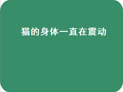 猫的身体一直在震动（猫的身体一直在震动怎么回事）