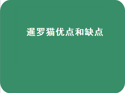 暹罗猫优点和缺点（虎斑暹罗猫优点和缺点）